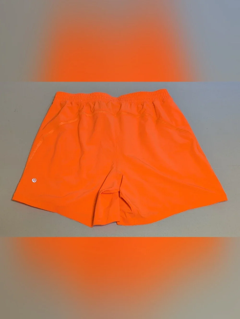 Lululemon orange Pace Breaker shorts, XL